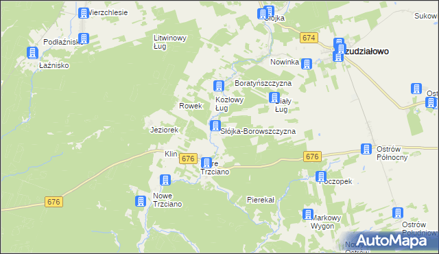 mapa Słójka-Borowszczyzna, Słójka-Borowszczyzna na mapie Targeo