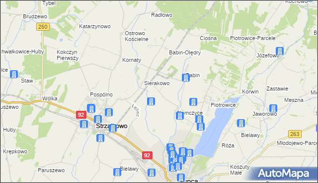 mapa Słomczyce-Parcele, Słomczyce-Parcele na mapie Targeo