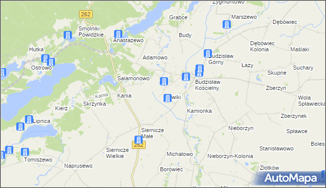 mapa Słowiki gmina Kleczew, Słowiki gmina Kleczew na mapie Targeo