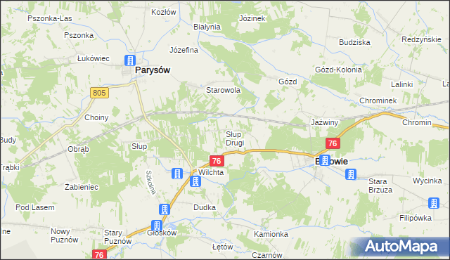 mapa Słup Drugi, Słup Drugi na mapie Targeo