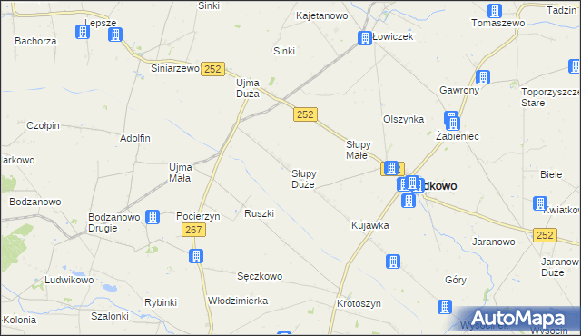 mapa Słupy Duże, Słupy Duże na mapie Targeo