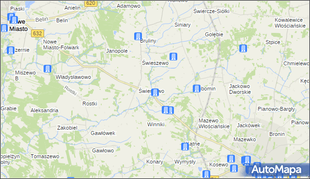 mapa Słustowo, Słustowo na mapie Targeo