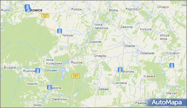 mapa Smagów, Smagów na mapie Targeo