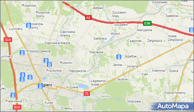 mapa Smardzew gmina Zgierz, Smardzew gmina Zgierz na mapie Targeo