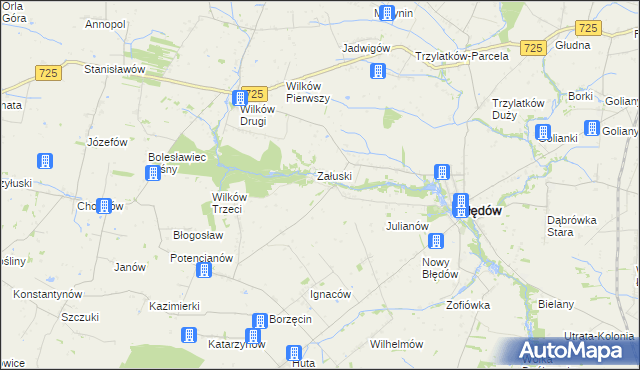 mapa Śmiechówek, Śmiechówek na mapie Targeo