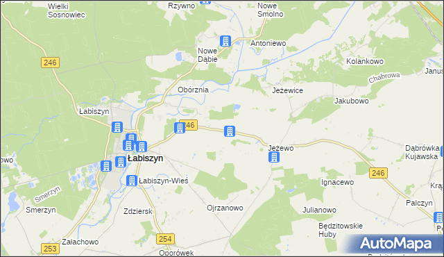 mapa Smogorzewo gmina Łabiszyn, Smogorzewo gmina Łabiszyn na mapie Targeo