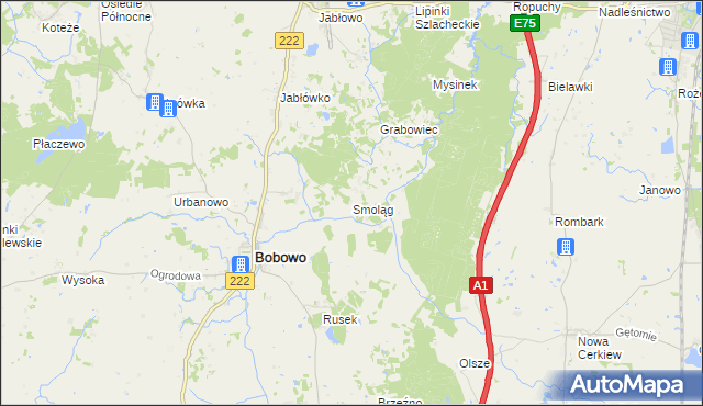 mapa Smoląg, Smoląg na mapie Targeo