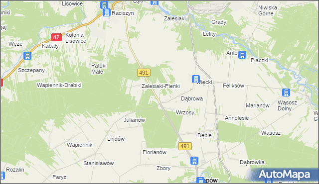 mapa Smolarze, Smolarze na mapie Targeo