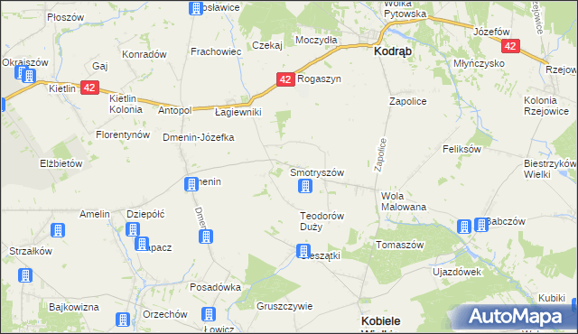 mapa Smotryszów, Smotryszów na mapie Targeo