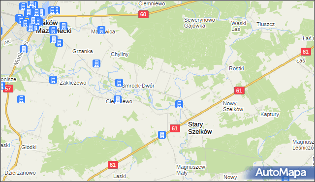 mapa Smrock-Kolonia, Smrock-Kolonia na mapie Targeo