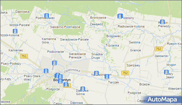 mapa Śniadka Druga, Śniadka Druga na mapie Targeo