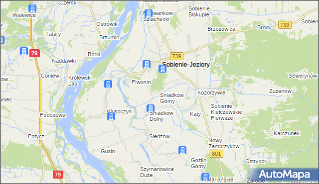 mapa Śniadków Górny, Śniadków Górny na mapie Targeo