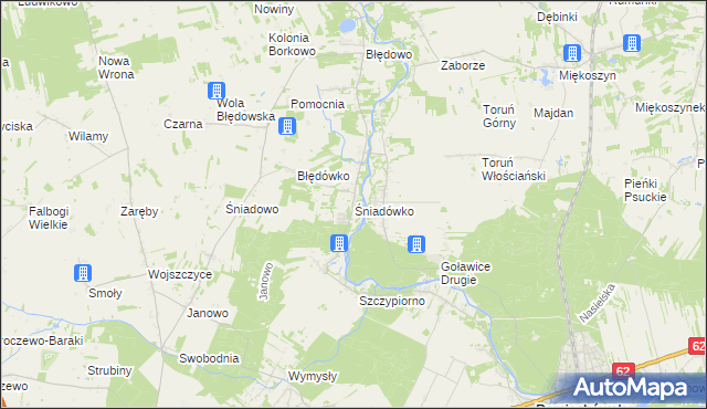 mapa Śniadówko, Śniadówko na mapie Targeo