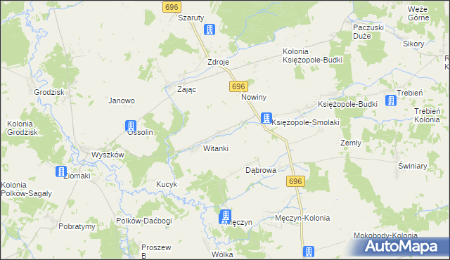 mapa Śnice, Śnice na mapie Targeo