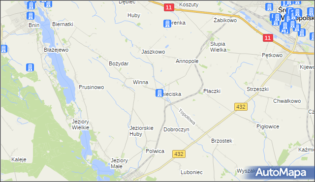 mapa Śnieciska, Śnieciska na mapie Targeo