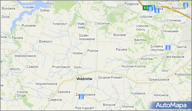 mapa Śnieżkowice, Śnieżkowice na mapie Targeo