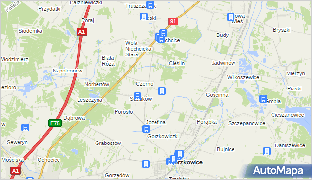 mapa Sobakówek, Sobakówek na mapie Targeo