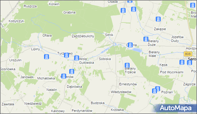 mapa Sobiska, Sobiska na mapie Targeo