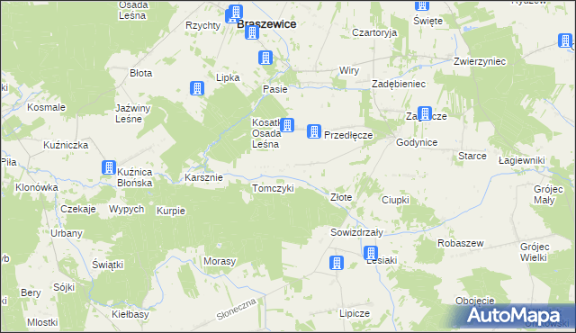 mapa Sokolenie, Sokolenie na mapie Targeo