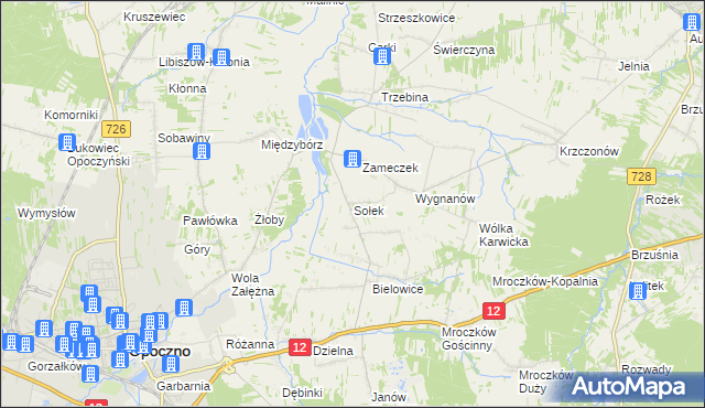 mapa Sołek, Sołek na mapie Targeo