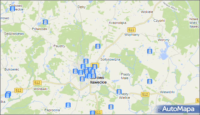 mapa Sołtysowizna, Sołtysowizna na mapie Targeo