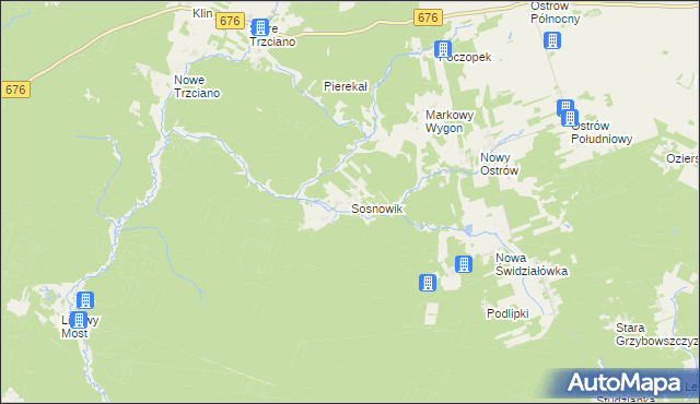mapa Sosnowik, Sosnowik na mapie Targeo