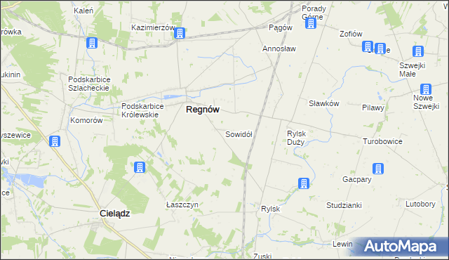 mapa Sowidół, Sowidół na mapie Targeo