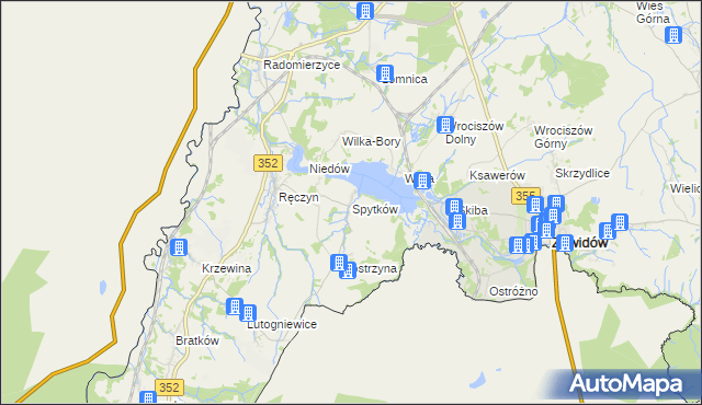 mapa Spytków, Spytków na mapie Targeo