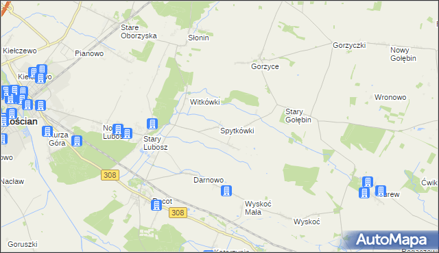mapa Spytkówki, Spytkówki na mapie Targeo