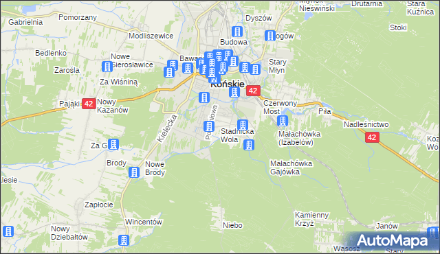 mapa Stadnicka Wola, Stadnicka Wola na mapie Targeo