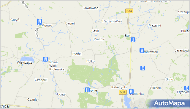 mapa Stanisławki gmina Ryńsk, Stanisławki gmina Ryńsk na mapie Targeo