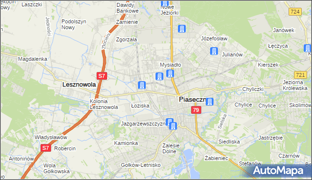 mapa Stara Iwiczna, Stara Iwiczna na mapie Targeo