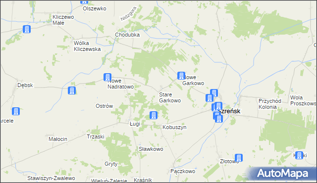 mapa Stare Garkowo, Stare Garkowo na mapie Targeo