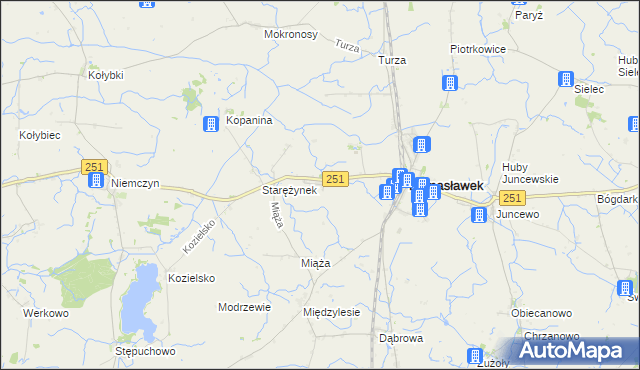 mapa Starężyn, Starężyn na mapie Targeo