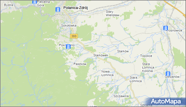 mapa Starkówek, Starkówek na mapie Targeo