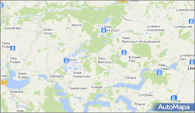 mapa Stary Barkoczyn, Stary Barkoczyn na mapie Targeo