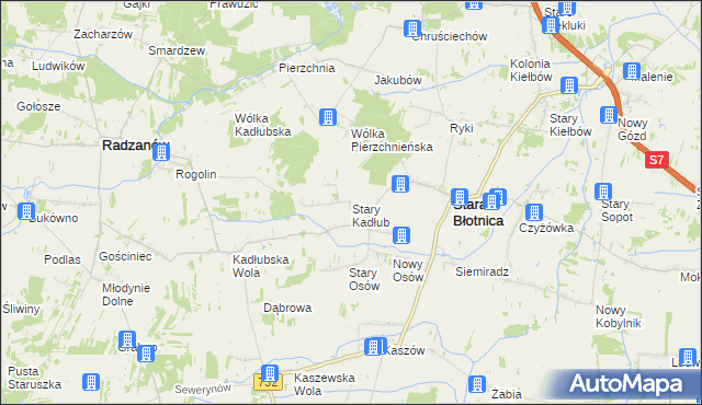 mapa Stary Kadłub, Stary Kadłub na mapie Targeo