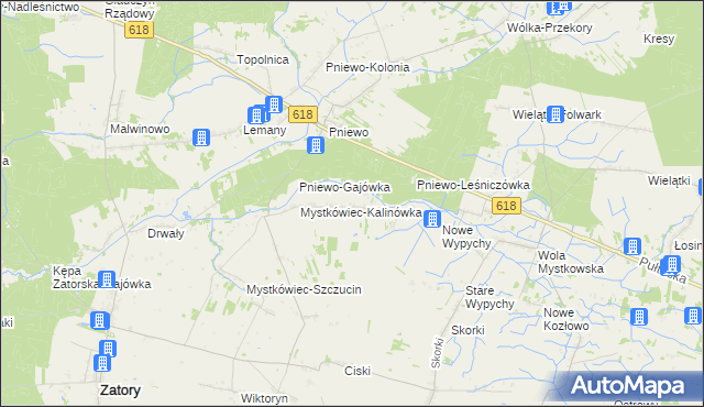 mapa Stary Mystkówiec, Stary Mystkówiec na mapie Targeo