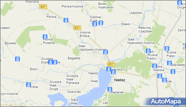 mapa Staw Ujazdowski, Staw Ujazdowski na mapie Targeo