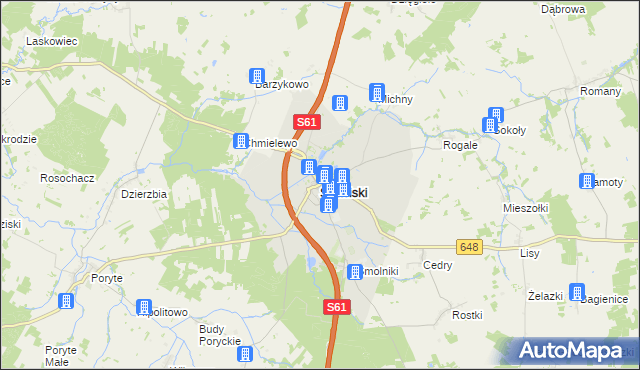 mapa Stawiski, Stawiski na mapie Targeo