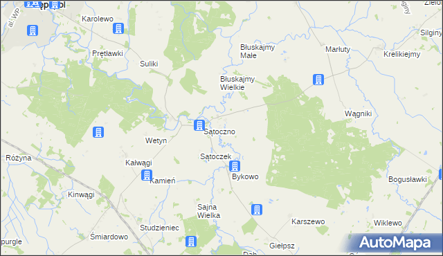 mapa Stawnica gmina Korsze, Stawnica gmina Korsze na mapie Targeo