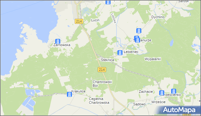 mapa Steknica, Steknica na mapie Targeo