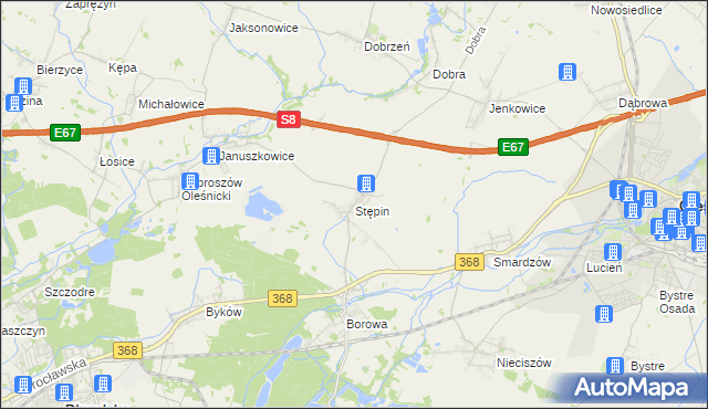 mapa Stępin, Stępin na mapie Targeo