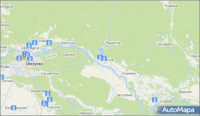 mapa Stobnica gmina Oborniki, Stobnica gmina Oborniki na mapie Targeo