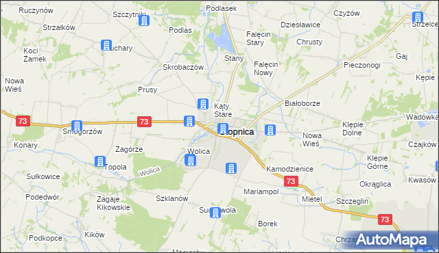 mapa Stopnica, Stopnica na mapie Targeo