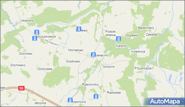 mapa Stowięcino, Stowięcino na mapie Targeo