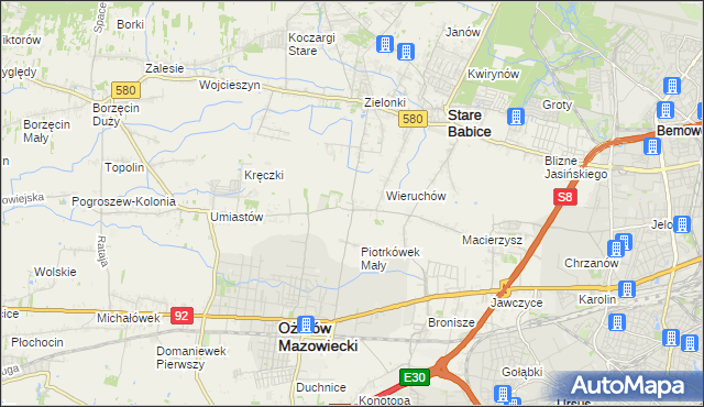 mapa Strzykuły, Strzykuły na mapie Targeo