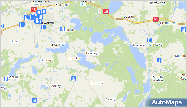 mapa Studzianek gmina Barczewo, Studzianek gmina Barczewo na mapie Targeo