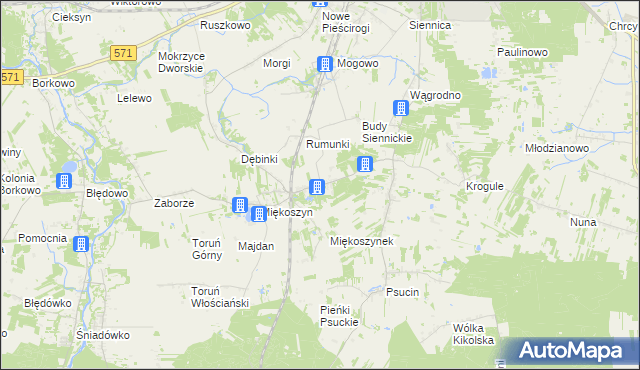 mapa Studzianki gmina Nasielsk, Studzianki gmina Nasielsk na mapie Targeo