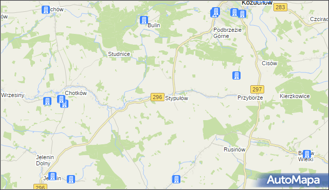 mapa Stypułów, Stypułów na mapie Targeo